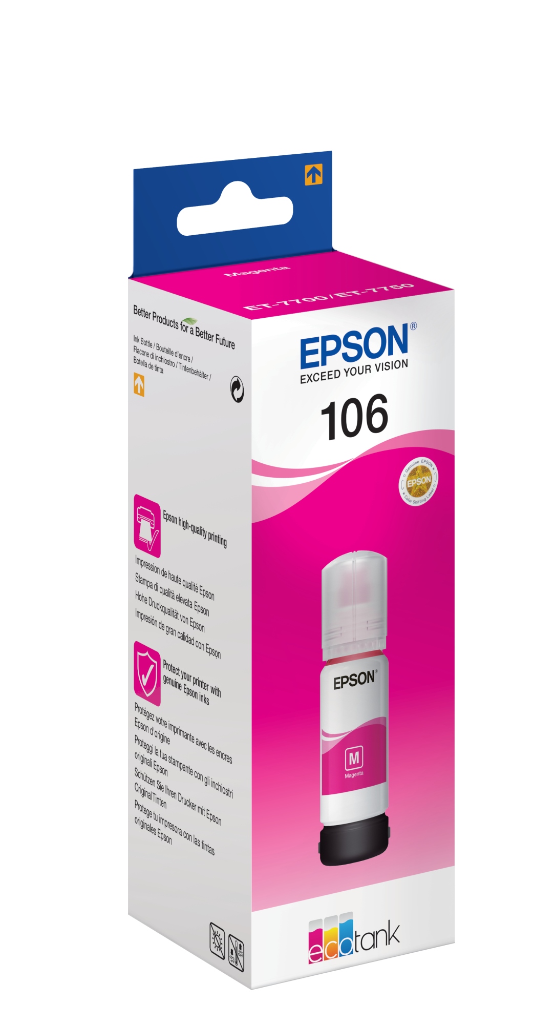 106 Botella de tinta magenta EcoTank