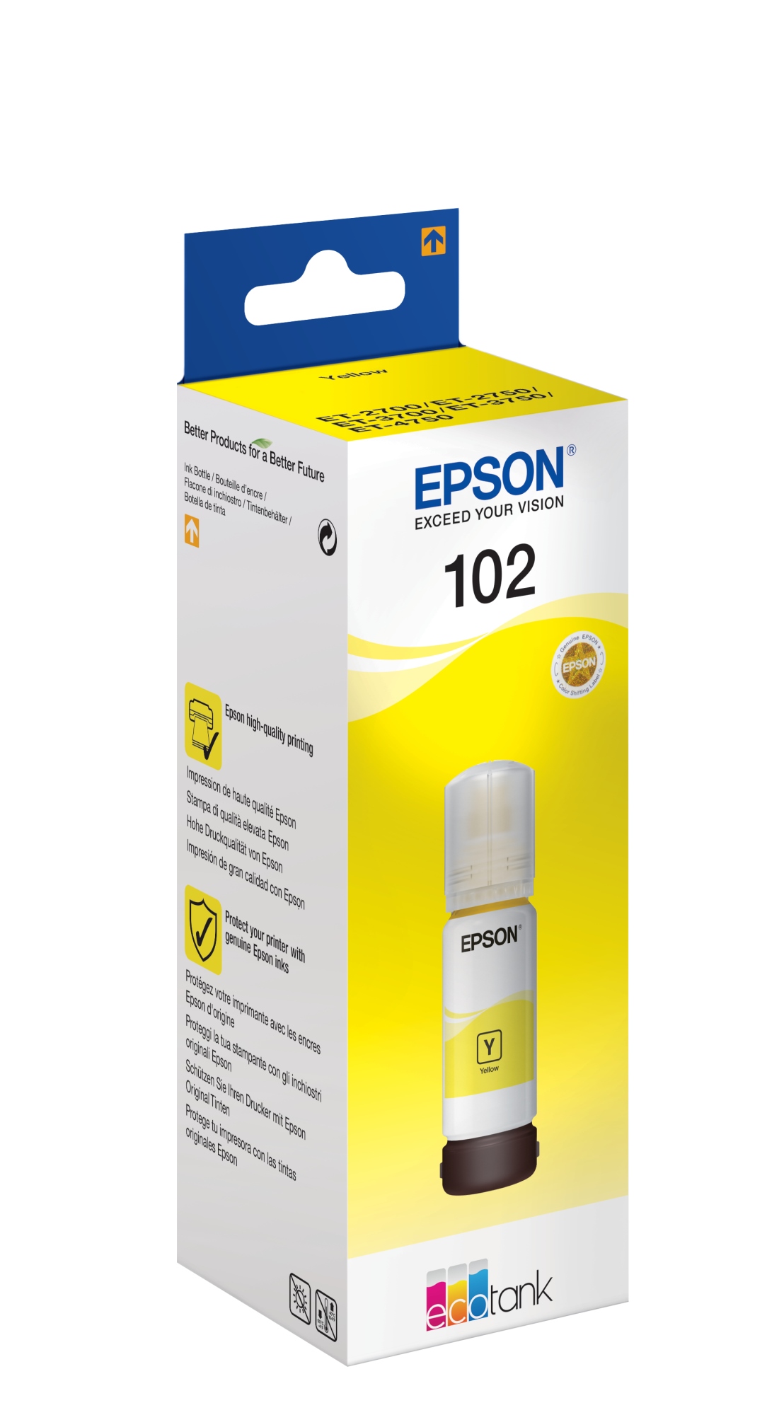 102 EcoTank Yellow ink bottle