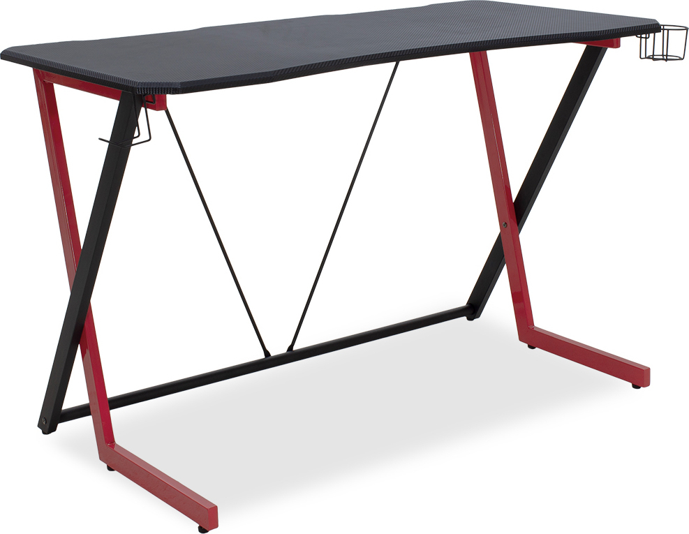 WED75UF escritorio para ordenador Negro, Rojo