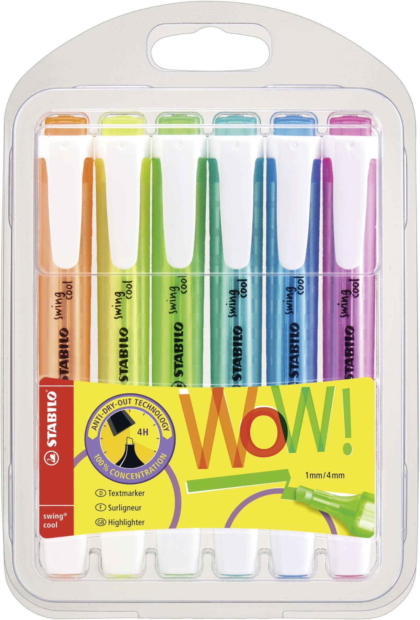 swing cool Pastel marcador 6 pieza(s) Punta de cincel 275/6-3 - Pack de 5