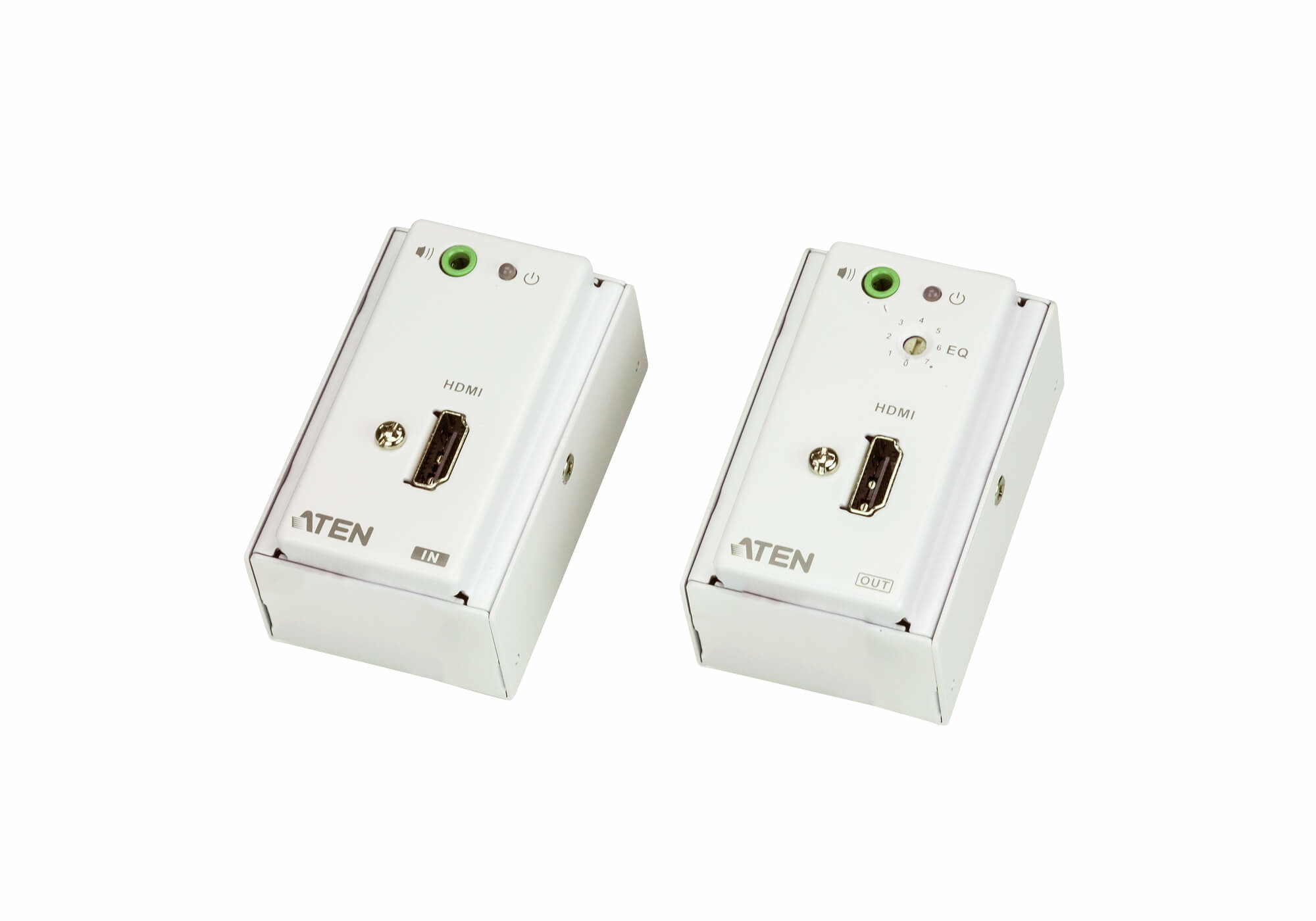 Extensor encastrable HDMI/Audio sobre Cat 5 con embellecedor (1080p 40 m)