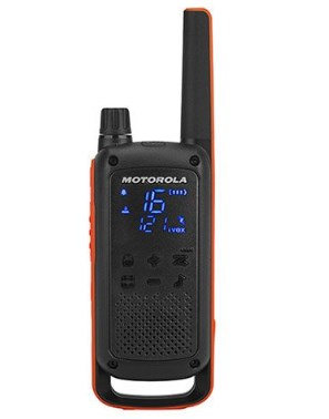 T82 Twin Pack & Chgr two-way radios 16 canales Negro, Naranja