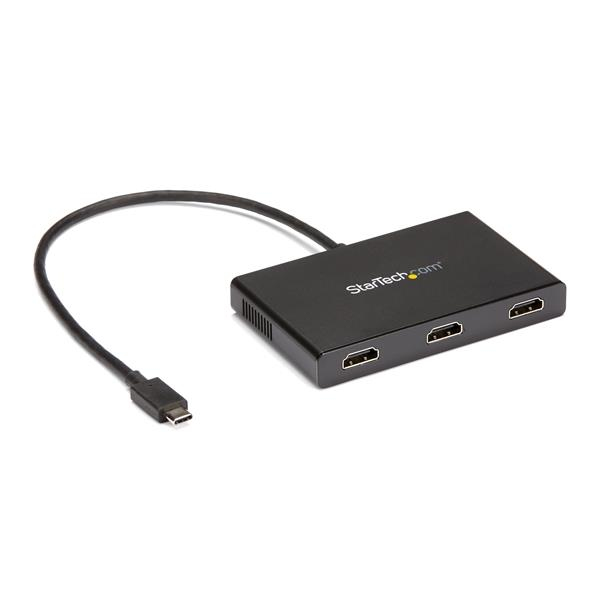 Adaptador USB-C Multimonitor de 3 Puertos - Hub Concentrador MST USB Tipo C a 3 Puertos HDMI - Divisor Splitter Multiplicador HDMI Triple 1080p 60Hz - Reemplazado por MST14CD123HD