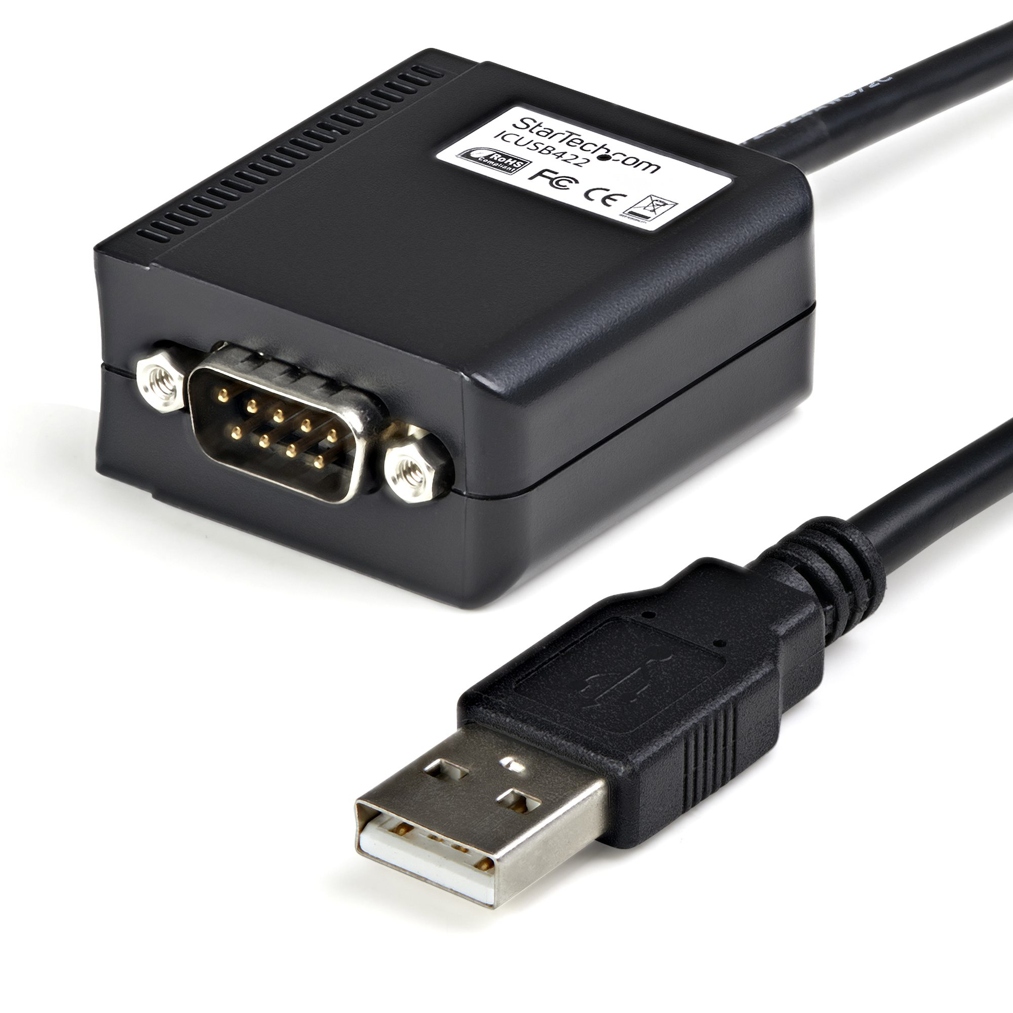 Cable USB a Serie de 1 Puerto DB9 de 1,8m - Adaptador USB a RS485 RS422 - con Retención COM - TAA