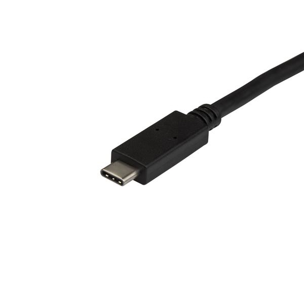 Cable de Carga y Sincronización USB-A a USB-C de 50cm - Cable USB de 10Gbps - Cable de Datos USB-A a USB Tipo C - M/M - Negro