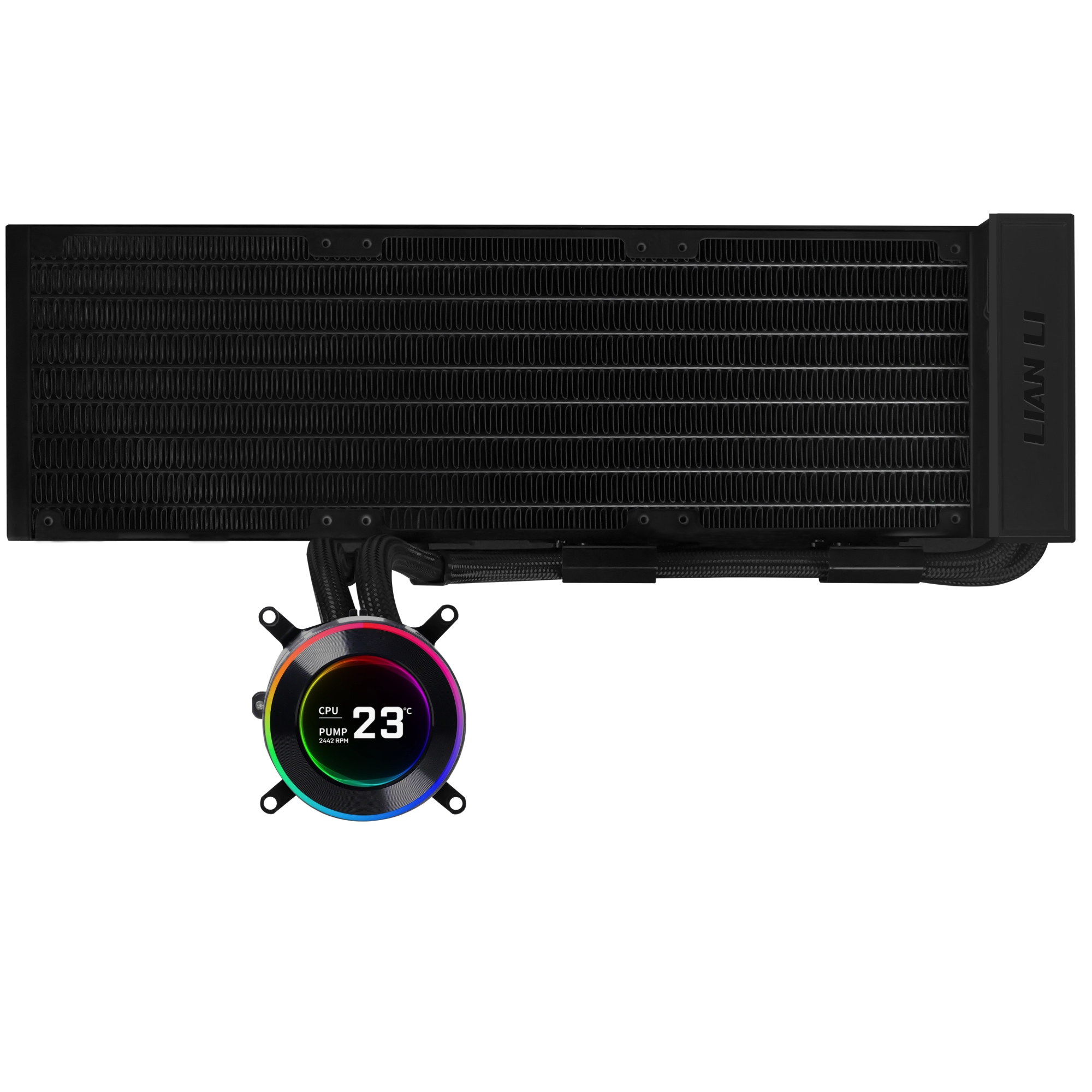 GA II Hydroshift II LCD-C 360N Carcasa del ordenador Sistema de refrigeración líquida todo en uno Negro