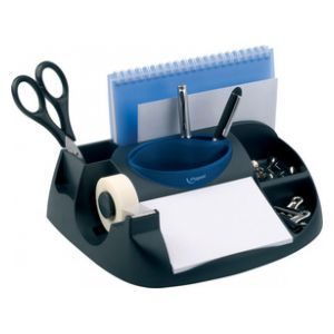 575100 porta lápices Plástico Negro, Azul