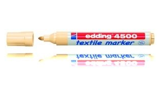 Textielmarker e-4500 marcador permanente Punta redonda Naranja