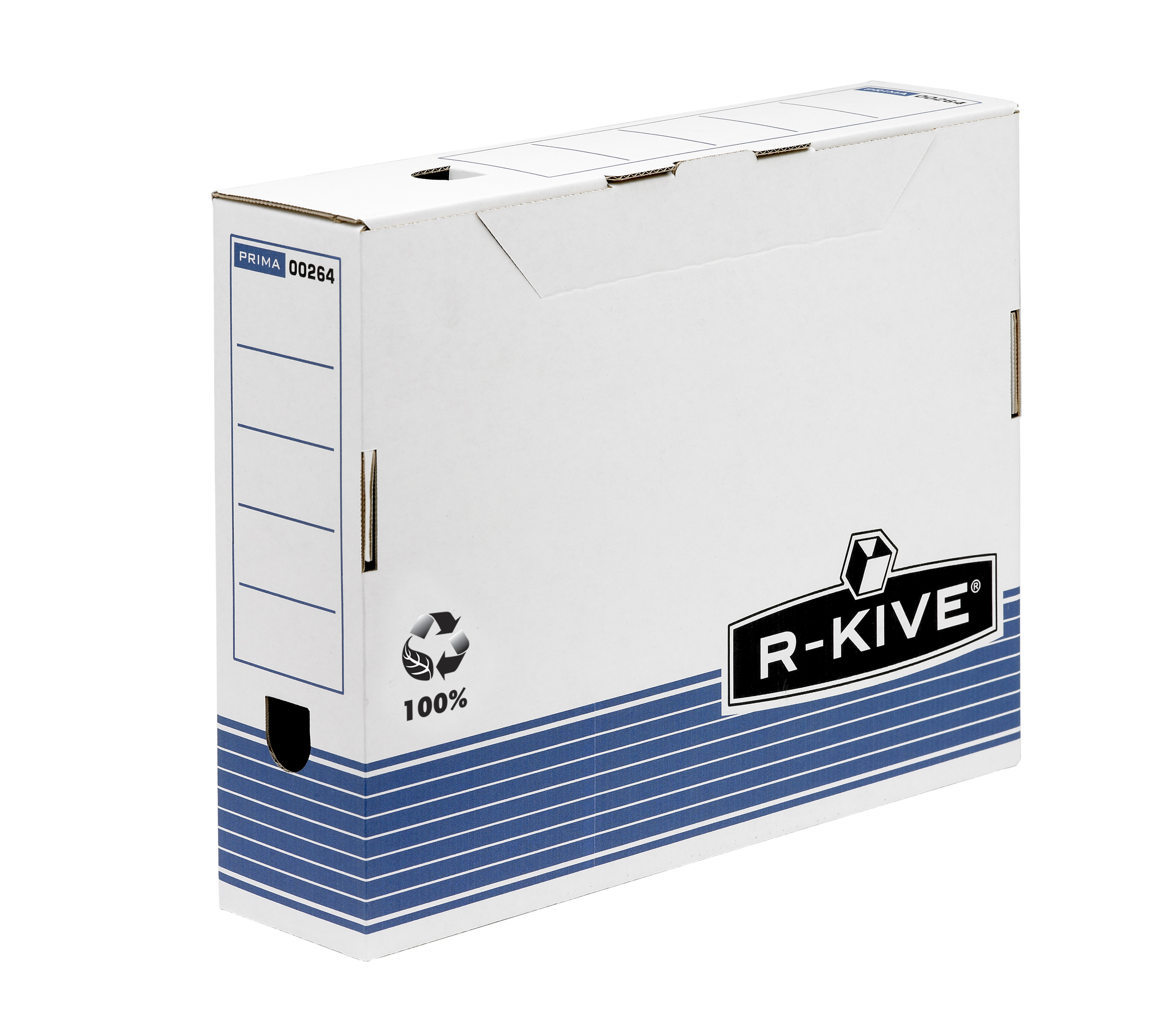 0026401 Azul, Color blanco caja y organizador para almacenaje de archivos