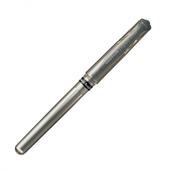 UM-153 Signo Broad Bolígrafo de gel con tapa Plata 1 pieza(s) UM153S