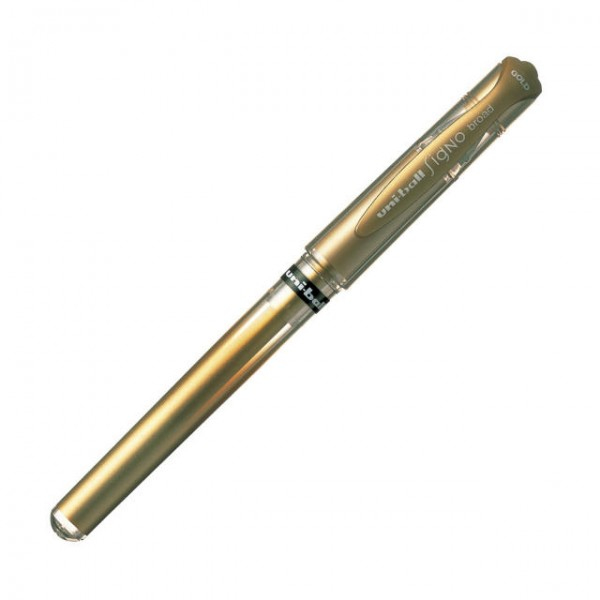 Signo UM-153 Broad Bolígrafo de gel con tapa Oro 12 pieza(s)