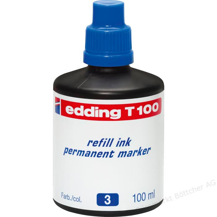 T100 recambio para marcador Azul 100 ml