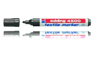 Textielmarker e-4500 marcador permanente Punta redonda Verde