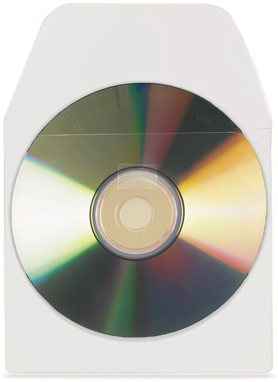 6832-100 funda para discos ópticos 100 discos Transparente