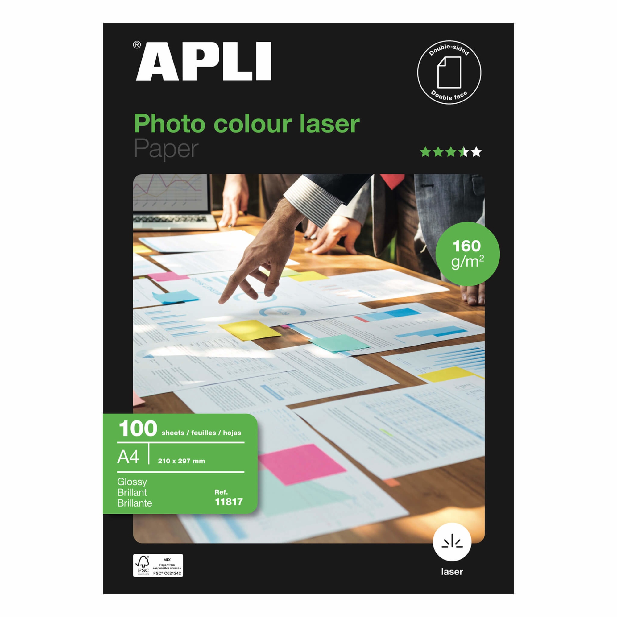 11817 papel fotográfico Brillo Blanco