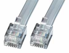 RJ-12 M/M 2.0m 2 m Gris