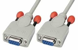 3m Null modem cable cable de serie Blanco DB-9