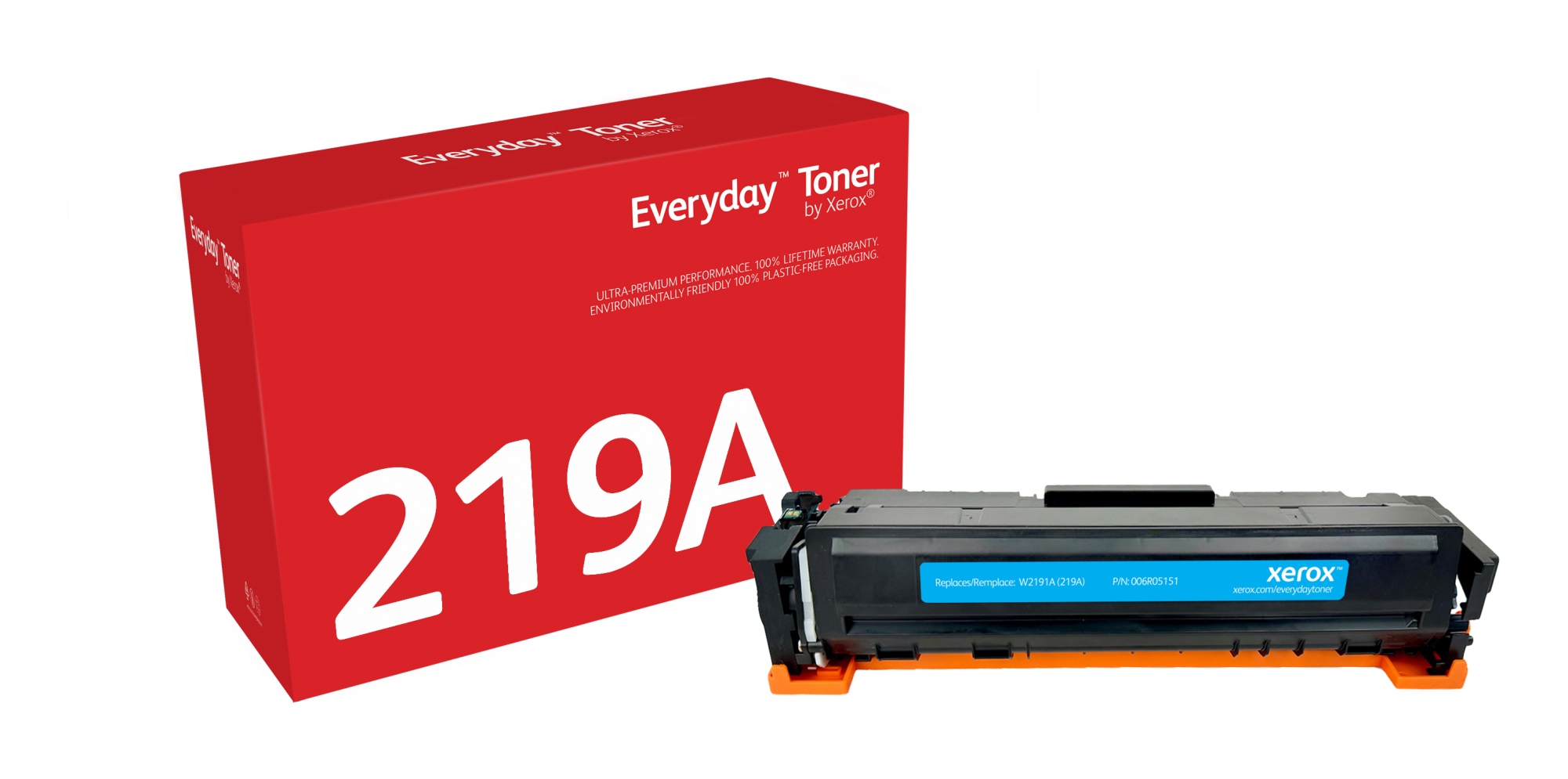 Everyday Toner Everyday Cian di Xerox compatibile con HP 219A (W2191A), Capacidad estándar