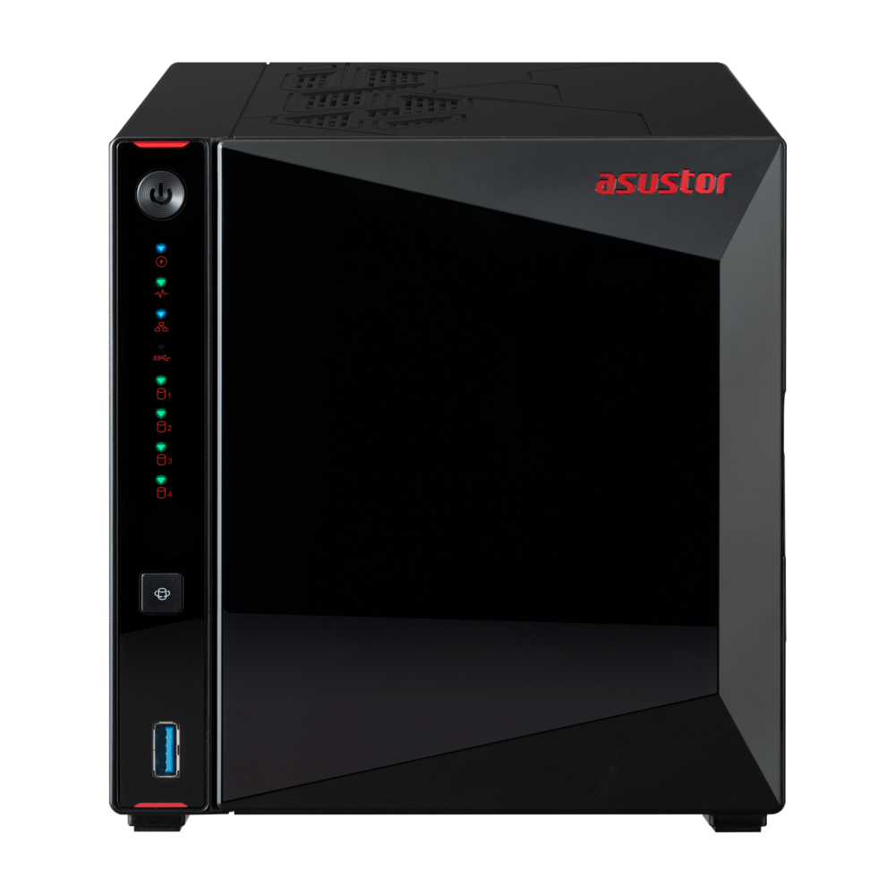 AS5404T servidor de almacenamiento NAS Intel® Celeron® N5105 4 GB DDR4 0 TB ADM Negro