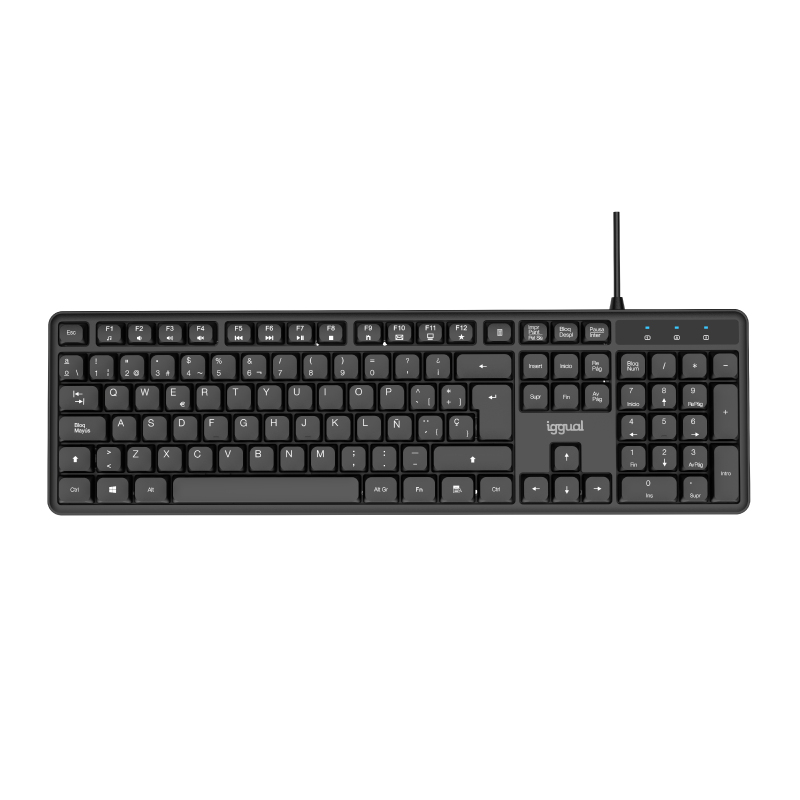 Teclado USB estándar CK-SILENT-105T negro