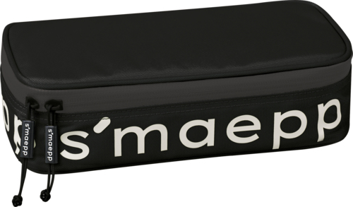 104924090 caja de lápices Estuche suave Nylon Negro, Blanco