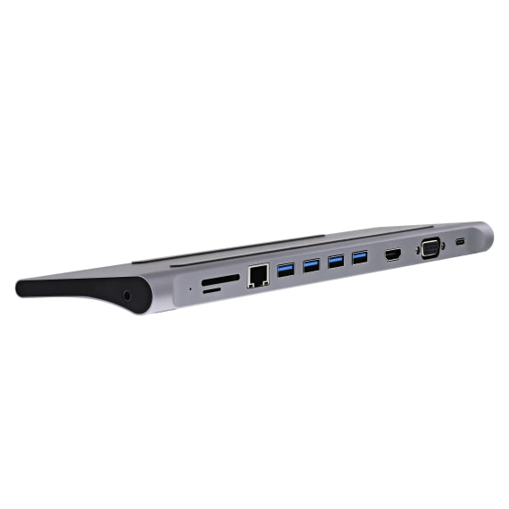 DOCKUSBC11 base para portátil y replicador de puertos Alámbrico USB 3.2 Gen 1 (3.1 Gen 1) Type-C Plata