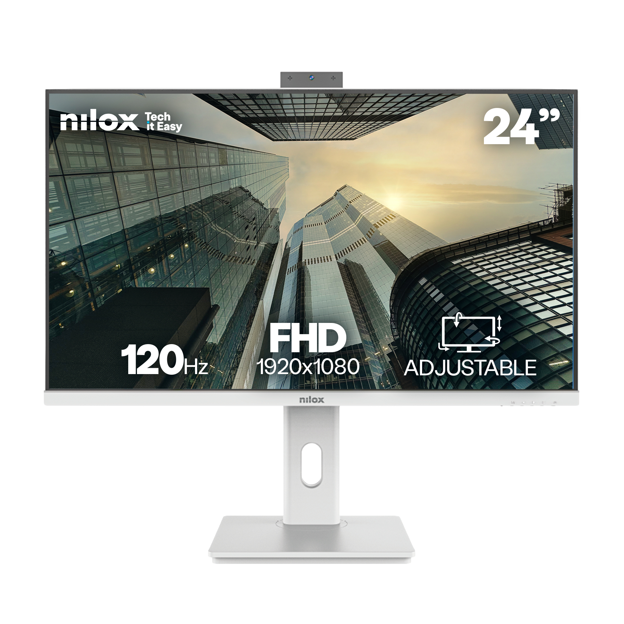 NXM24RWEB02W pantalla para PC 61 cm (24") 1920 x 1080 Pixeles Full HD LED Blanco