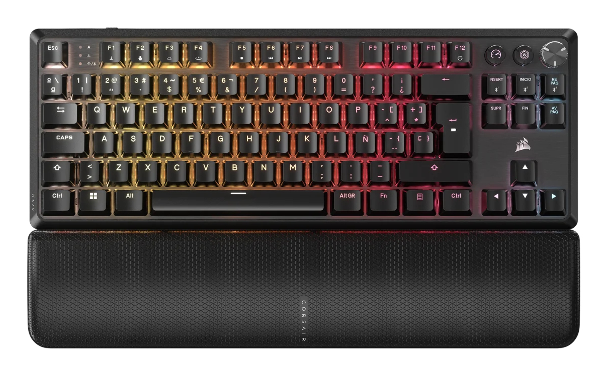 K70 CORE TKL WIRELESS RGB teclado Juego RF inalámbrica + USB QWERTY Español Negro