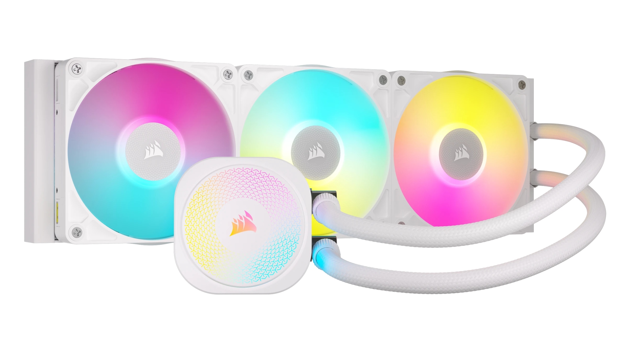 iCUE LINK TITAN RX RGB Procesador Sistema de refrigeración líquida todo en uno 12 cm Blanco 1 pieza(s)