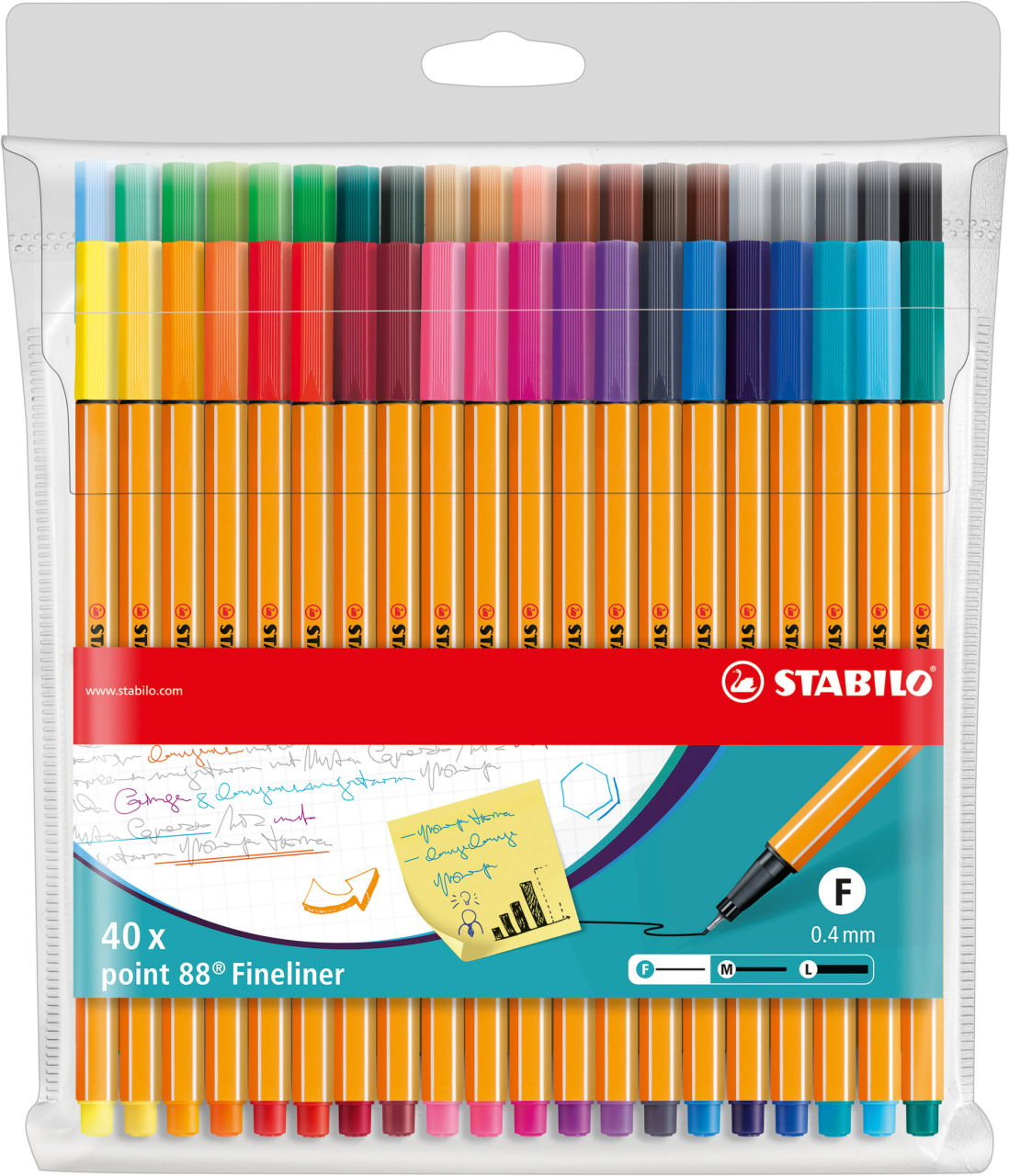 Fineliner point 88 Estuche de 40