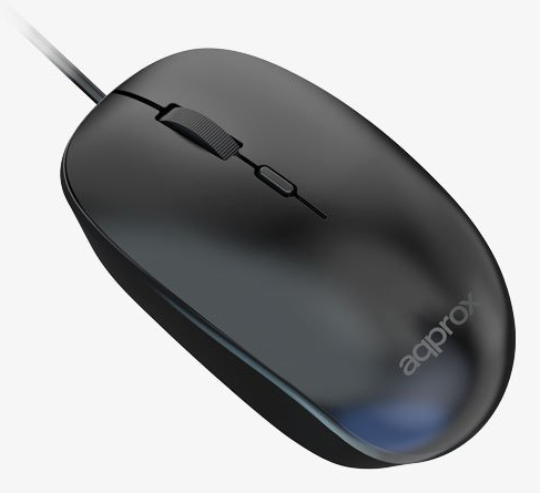 APPXM100 ratón Hogar Ambidextro USB tipo A Óptico 1600 DPI