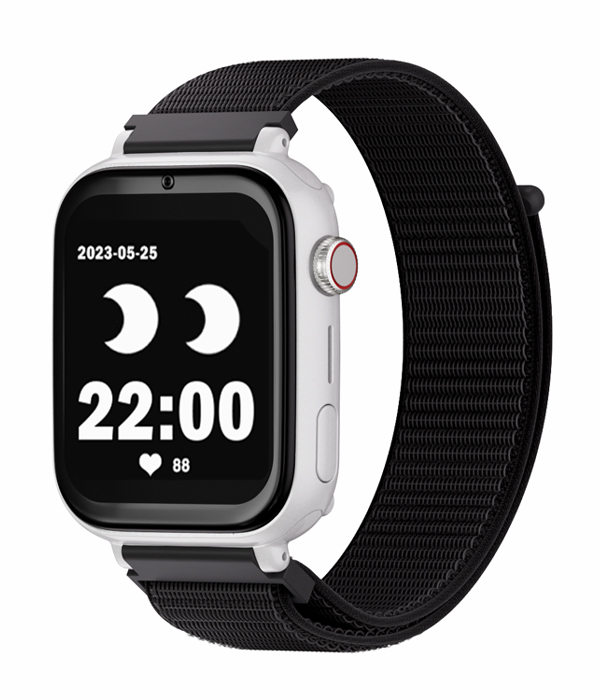 Save Family PLUS SmartWatch con GPS y llamada Blanco Correa Tela Negra NO INCLUYE SIM