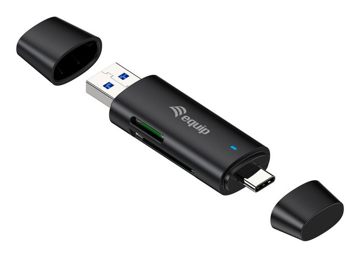 245462 lector de tarjeta USB 3.2 Gen 1 (3.1 Gen 1) Type-A/Type-C Negro