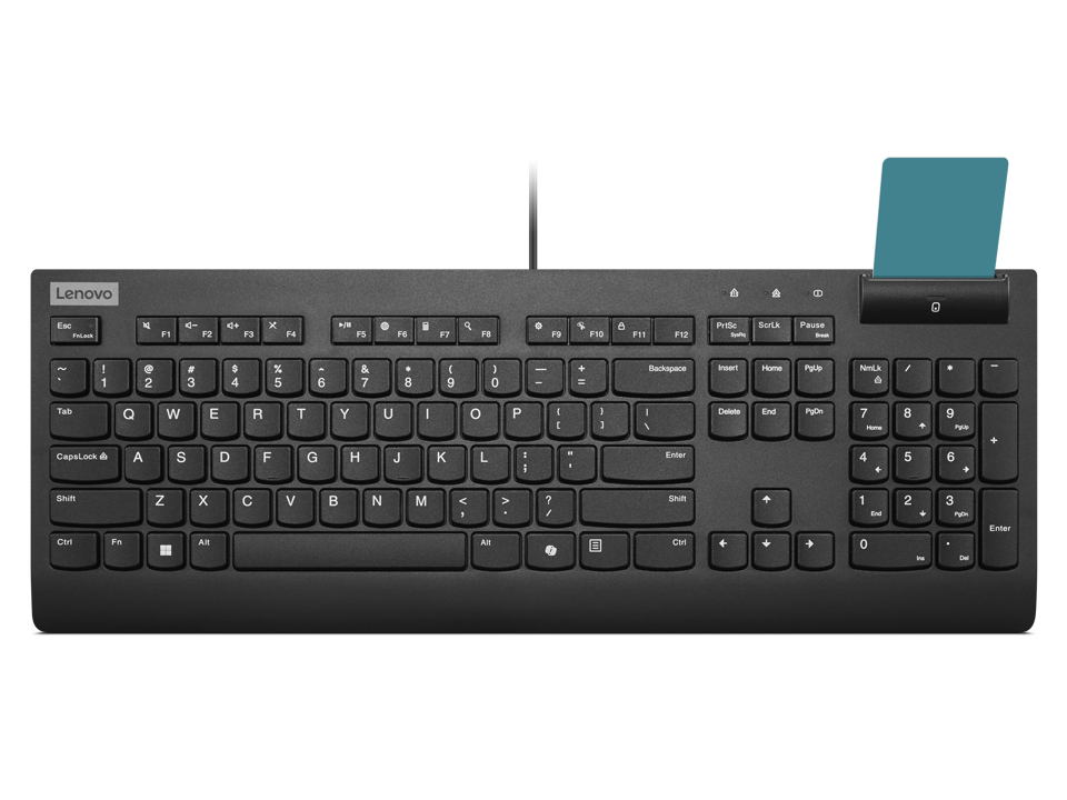 Smartcard Wired keyboard II teclado Oficina USB Español Negro