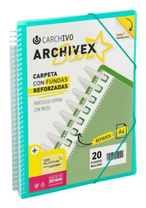 53035054 carpeta Polipropileno (PP) Verde A4