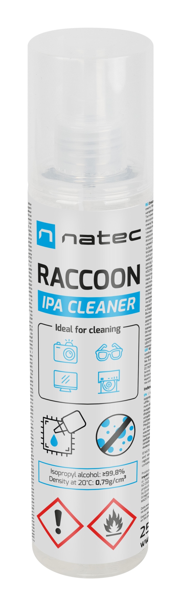 NSC-2450 kit de limpieza para computadora Universal Espray para limpieza de equipos 250 ml