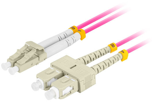 FO-LUSU-MD41-0010-VT Cable de fibra óptica e InfiniBand 1 m LC SC LC/SC Violeta