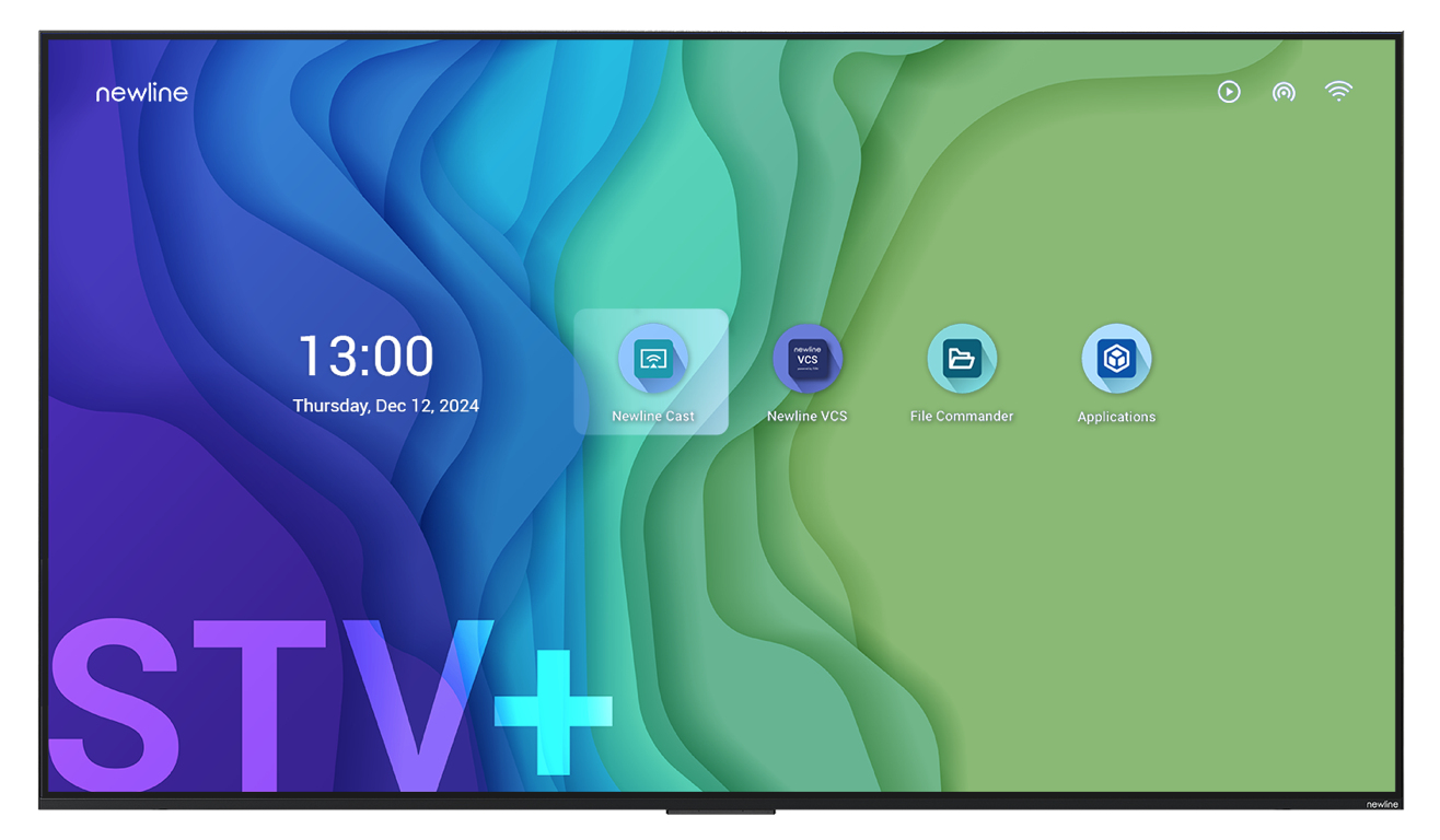 STV+ 43" Pantalla plana para señalización digital 109,2 cm (43") LED Wifi 300 cd / m² 4K Ultra HD Negro Procesador incorporado Android 24/7