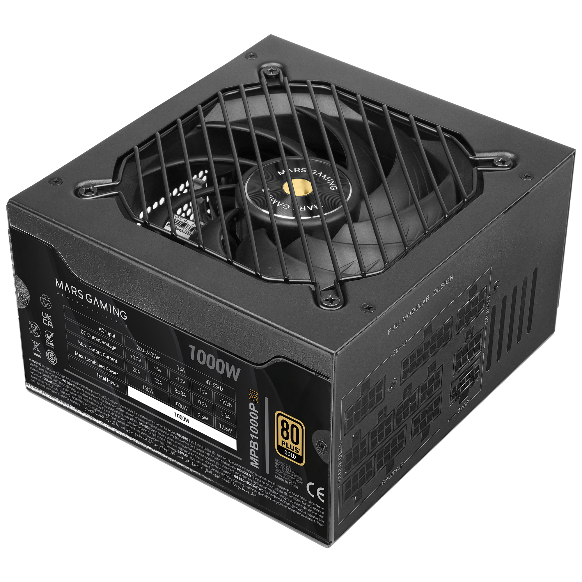 MPB1000PSI unidad de fuente de alimentación 1000 W 24-pin ATX ATX Negro