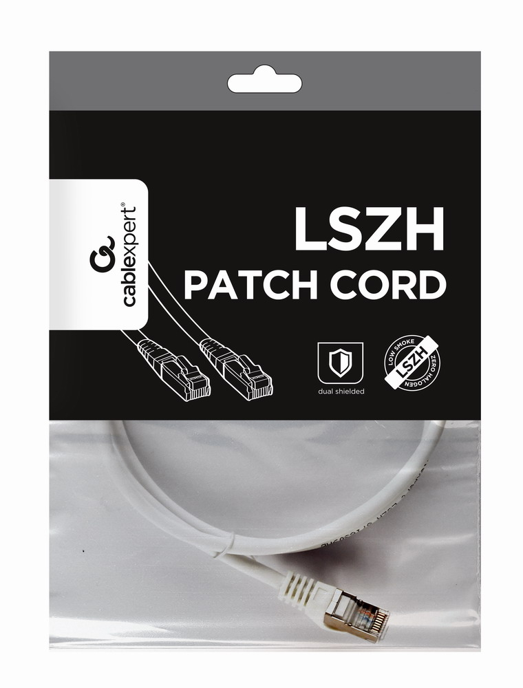 PP6A-LSZHCU-W-1M cable de red Blanco Cat6a S/FTP (S-STP)