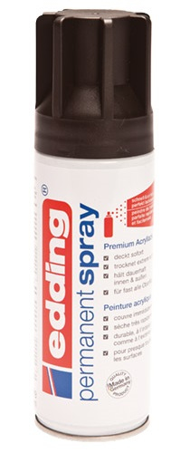 Permanent Spray pintura acrílica 200 ml Negro Bote de spray