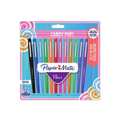 Flair Candy Pop Bolígrafo de gel con tapa Medio Multicolor 12 pieza(s)