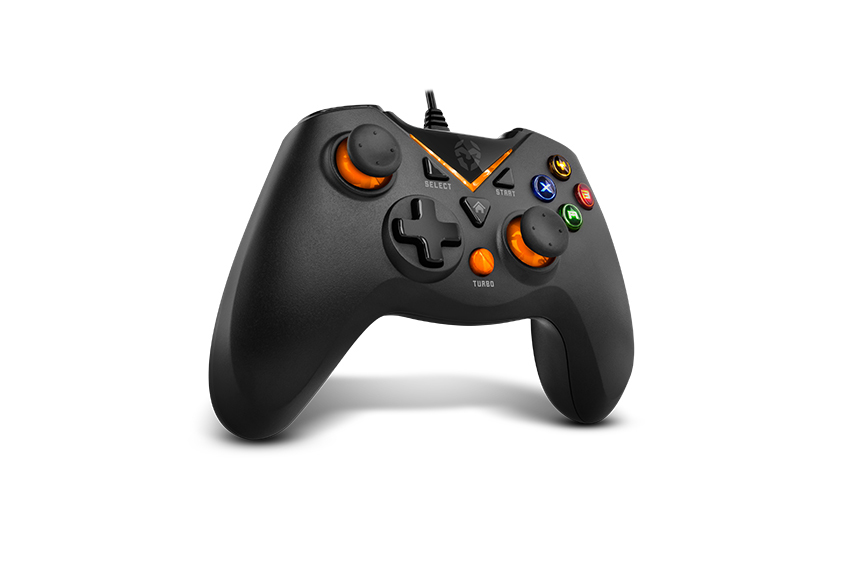 NXKROMKEY mando y volante Gamepad Android,PC,Playstation 3 Analógico/Digital USB Negro