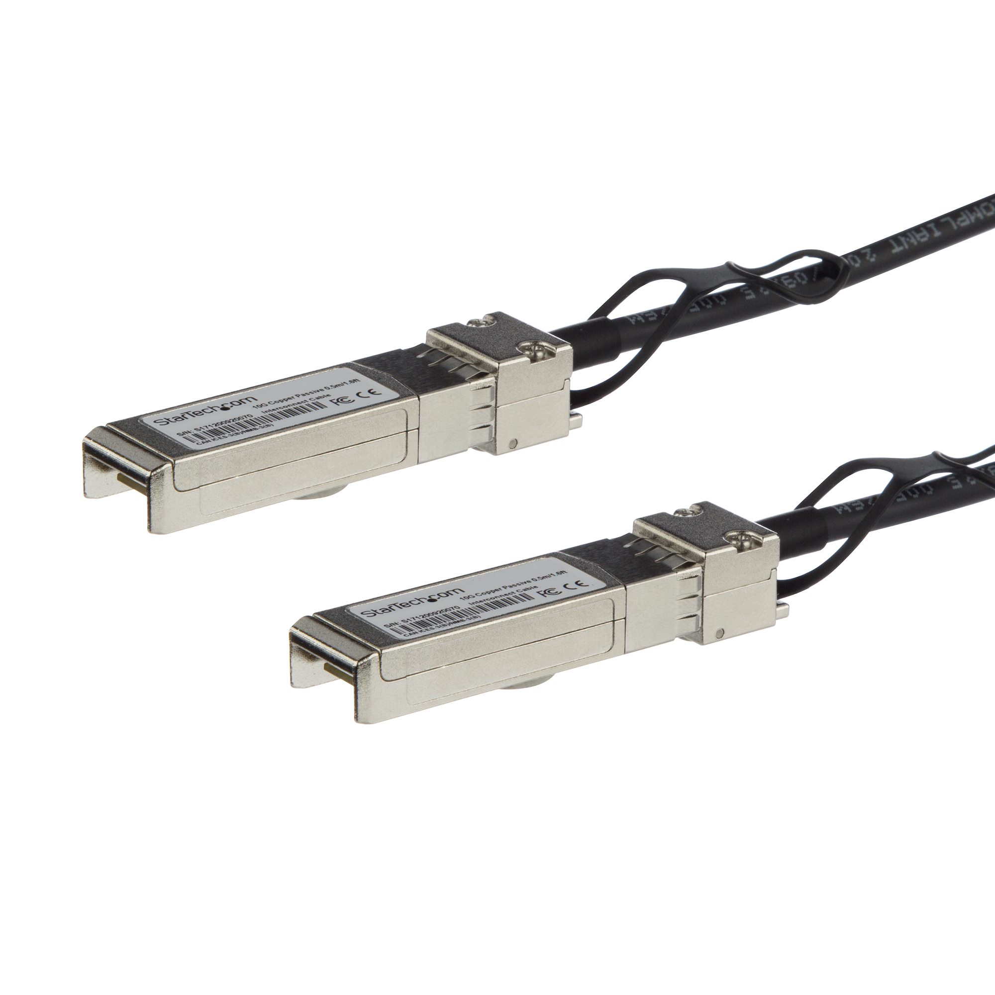 Cable de 2m Twinax Direct Attach SFP+ a SFP+ - 10G Compatible con MSA sin Codificar - DAC de Cobre SFP+ de 10 GbE - Módulo Transceptor Pasivo de Bajo Poder de 10 Gbps