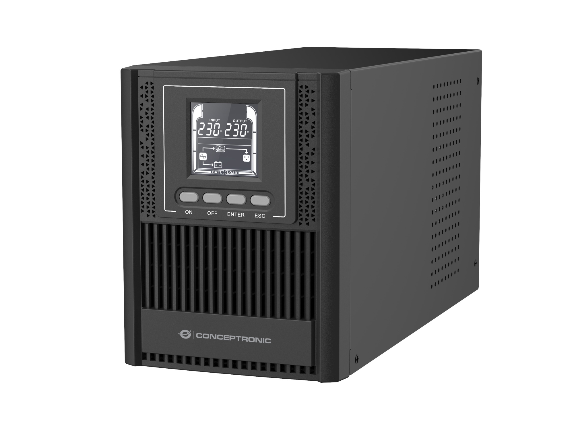 ZEUS52E1K sistema de alimentación ininterrumpida (UPS) Doble conversión (en línea) 1 kVA 900 W 4 salidas AC