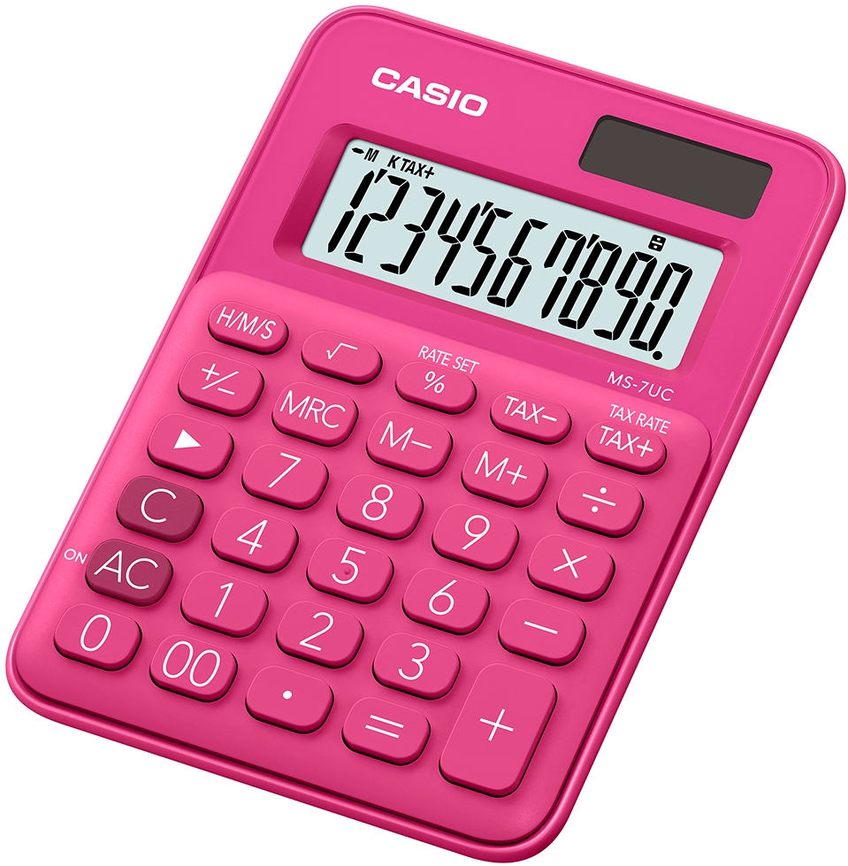 MS-7UC calculadora Escritorio Pantalla de calculadora Rojo