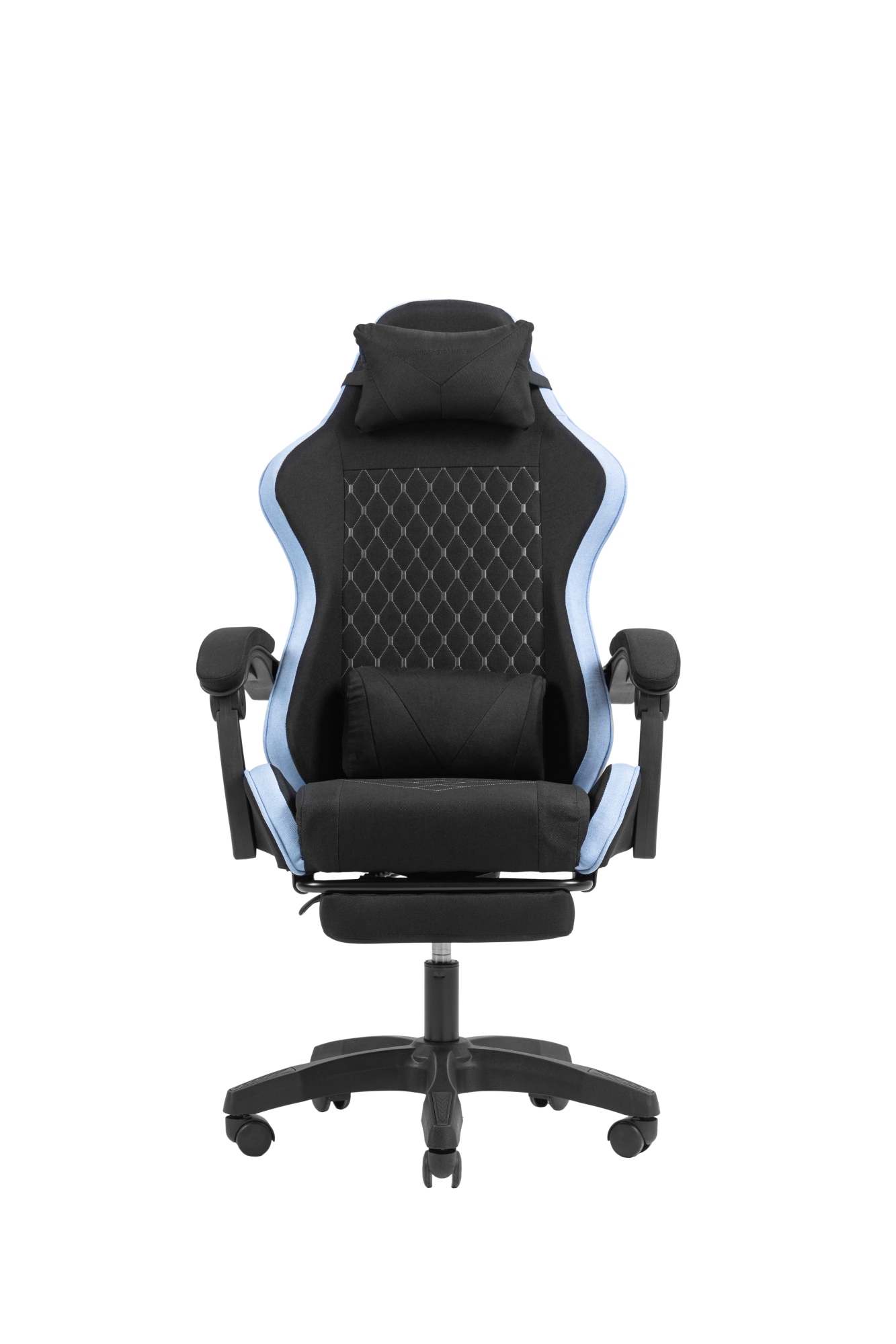 MGC-X Fabric Silla para videojuegos de PC Asiento acolchado Negro, Azul