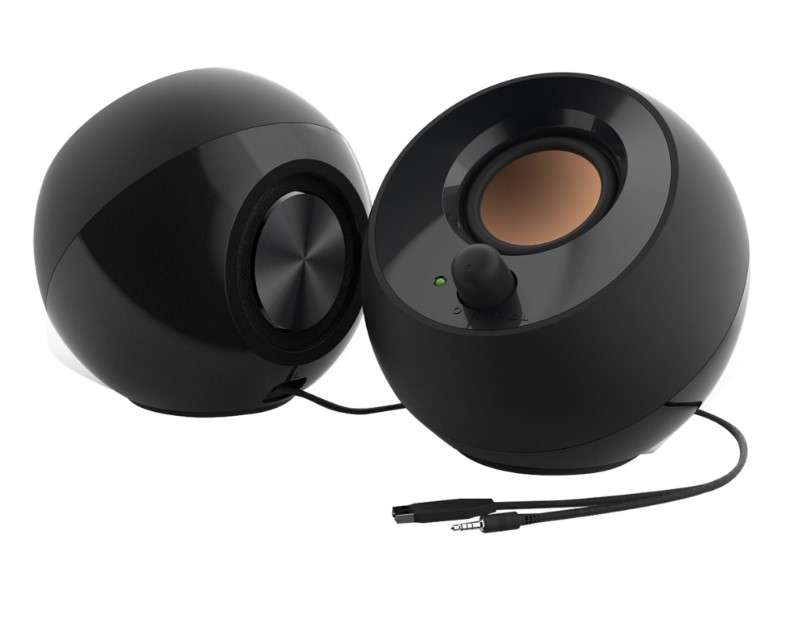 Pebble Negro Alámbrico 4,4 W