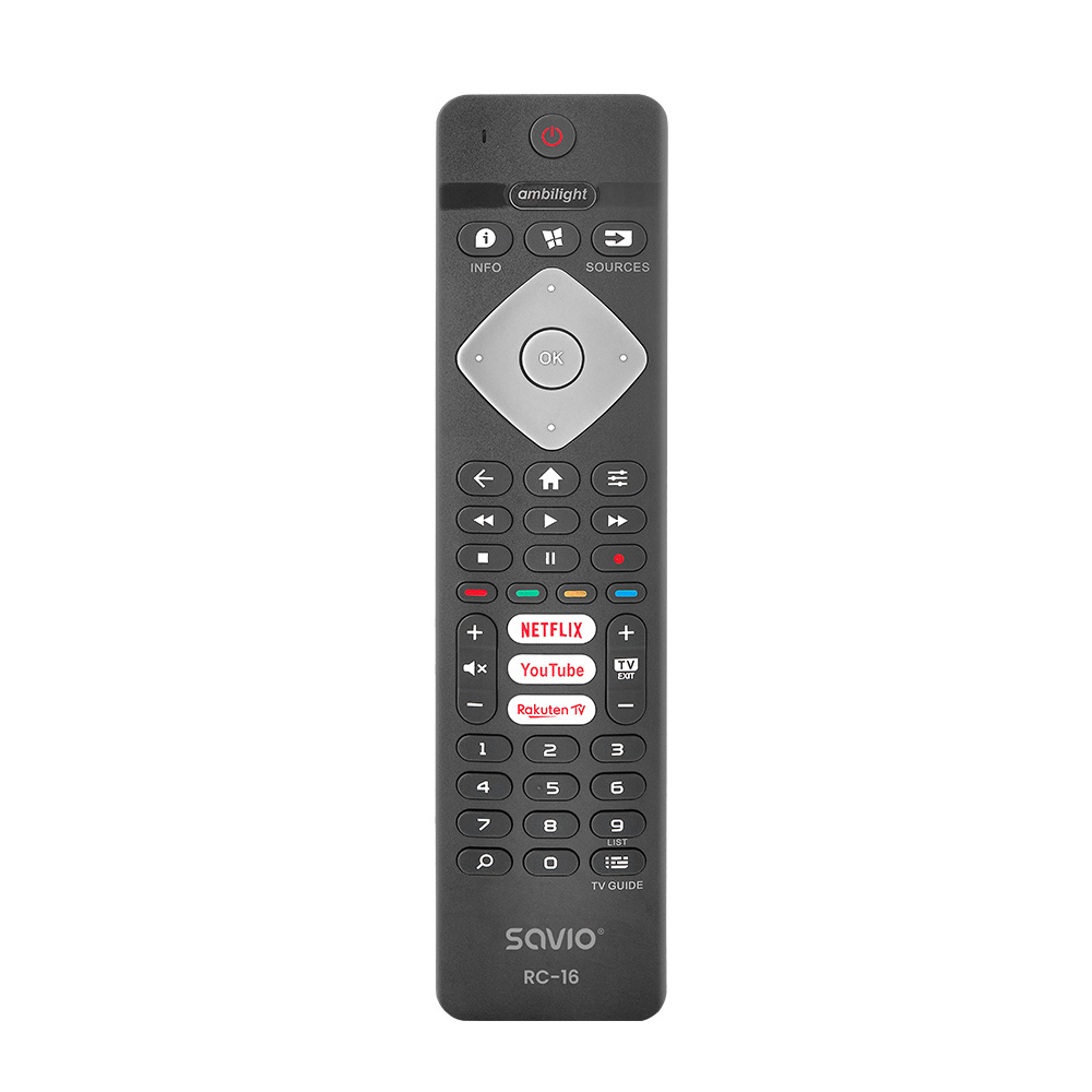 RC-16 mando a distancia IR inalámbrico TV, Sintonizador de TV, Receptor de televisión Botones