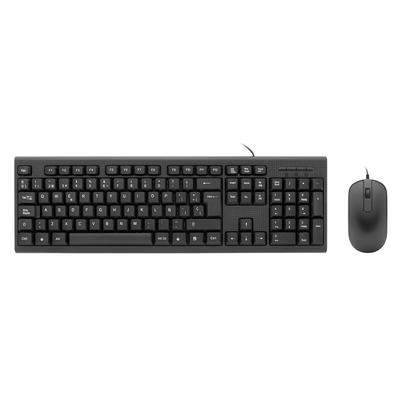 KIT +RATON USB PCCASE teclado